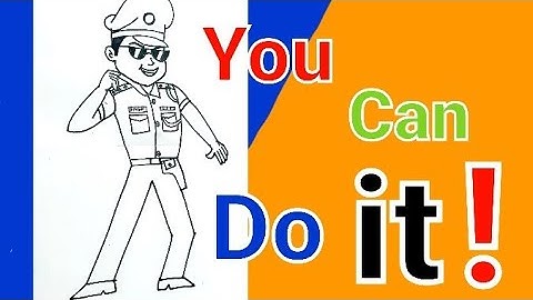 How to Draw little Singham desh ka sipahi - Step By Step Easy