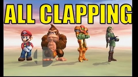 Smash Bros Brawl: All Clapping Animations (No Contest Screen)