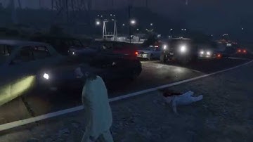 random NPC chaos - No HUD Minimap - GTA V PS4