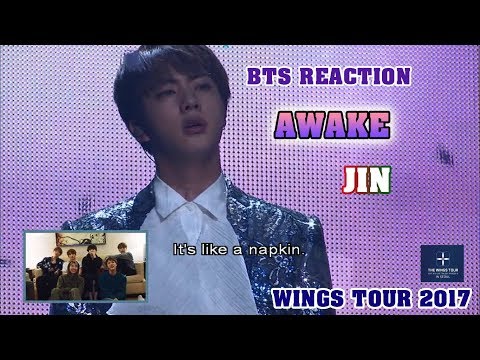 [ENG/VIET SUB] BTS Reaction AWAKE Jin solo - WINGS TOUR 2017