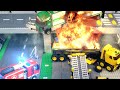 HUGE HIGHWAY ACCIDENT AND TANKER EXPLOSION IN LEGO CITY (Stop Motion Animation with crashes)