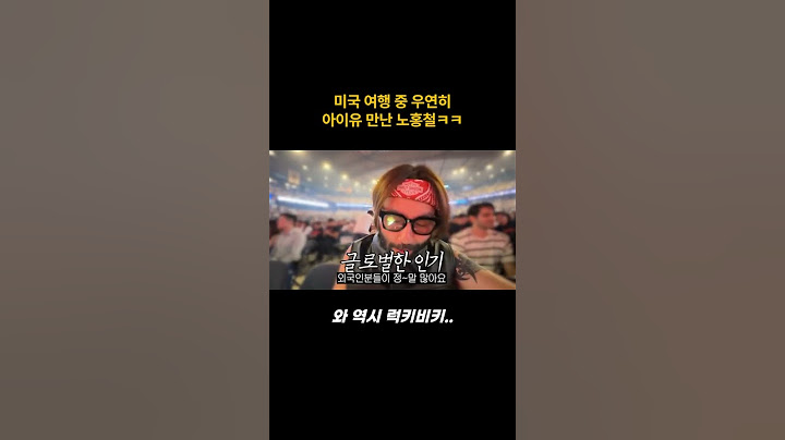 미국에서 우연히 아이유를 만난 노홍철
