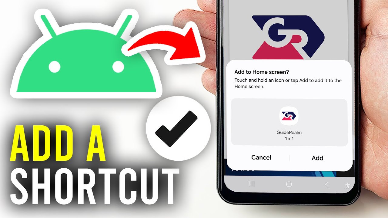 How To Add Website Shortcut To Android Home Screen Full Guide YouTube