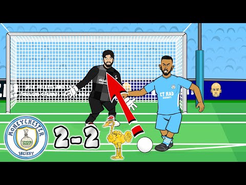 Man City vs Liverpool: the cartoon! (2-2 2022 De Bruyne Jota Jesus Mane)