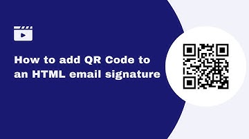 How to add a QR Code to your HTML email signature