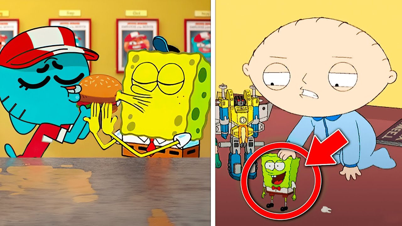 17 APARIÇÕES DE BOB ESPONJA EM OUTROS DESENHOS