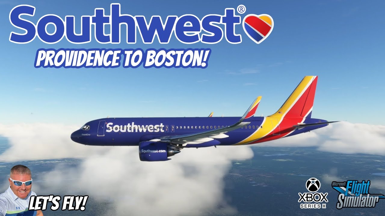 Airbus A320 Southwest Airlines Flight From Providence To Boston