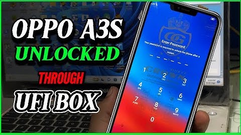 Oppo A3s Password Unlock | UFi Box | CPH 1853 | Full Method