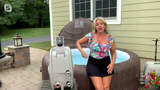 St Moritz by Bestway 5-7 Person Inflatable Heated Hot Tub on QVC