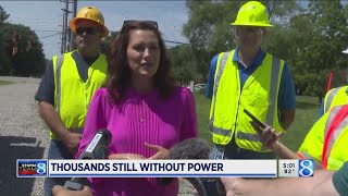 Thousands still without power