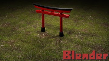 Torii Gate Making【Blender】