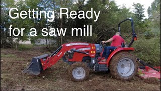 011 - Site clearing for our HM126 with our Massey Ferguson 1835 E