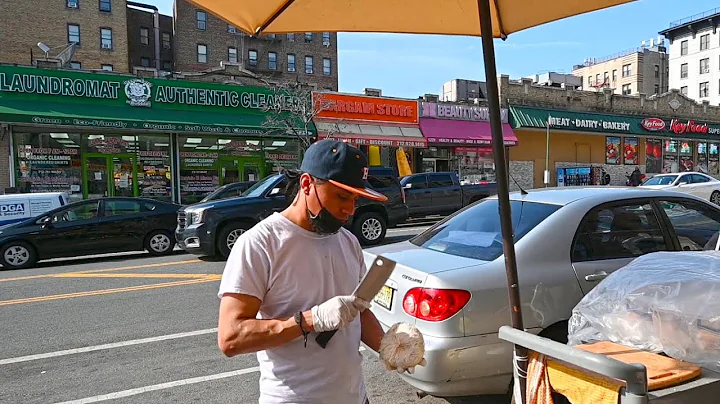 Walking on St Nicholas Avenue, Washington Heights,...