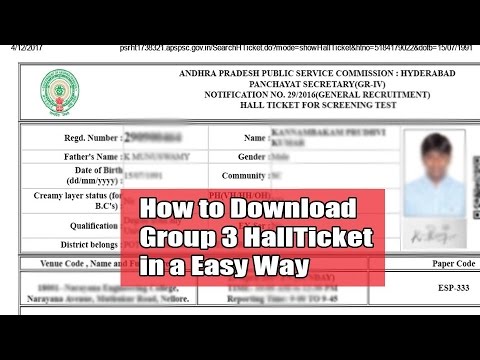 appsc download hall ticket Appsc hall ticket 2017 for panchayat secretary, lecturer admit card.