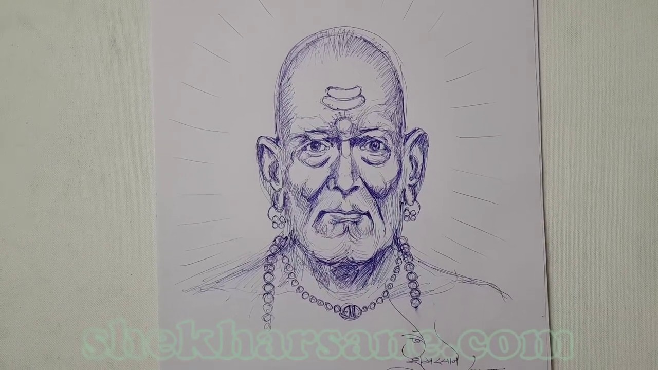 Shree Swami Samarth pencil sketch swamisamarth swami swamisamrthamaharaj  thursday blackandwhite digitalart watercolor design  Instagram