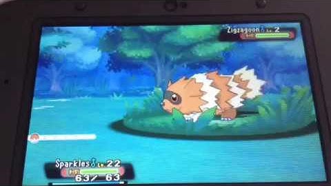 Shiny Zigzagoon Dex nav encounters