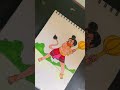 Brush paintings