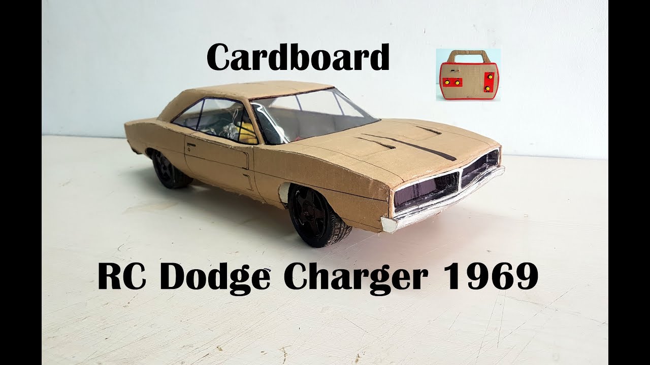 WOW! Super Dodge Charger 1969|| How to make old Dodge car with cardboard||  DIY|| Electric toy car - YouTube