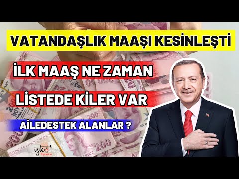 VATANDAŞLIK MAAŞI KESİNLEŞTİ. KİMLER ALACAK LİSTEDE KİMLER VAR ?HEMEN SORGULA