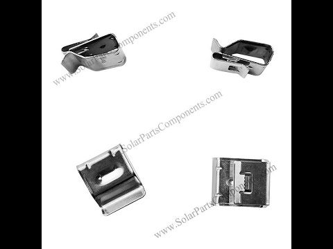 Solar Cable Clips 2 lines，304 two line solar cable clips,stainless steel cable clips