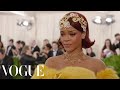 Rihanna at the Met Gala 2015 she arrived
