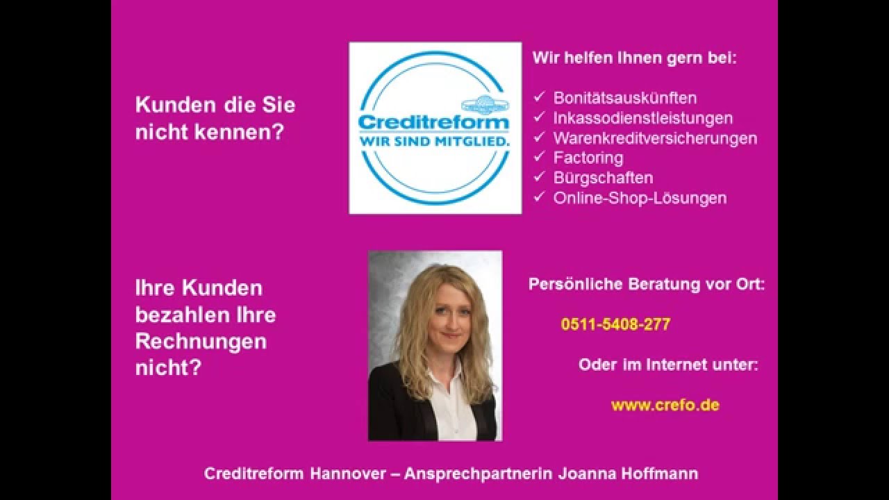 Bonitatsauskunfte Inkasso Factoring In Langenhagen Empfehlung Creditreform Von Joanna Schulz Youtube