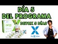 Día 5 del programa Detox 5 días de FUXION