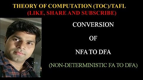 TOC 6.2-NFA TO DFA CONVERSION IN HINDI | SUBSET CONSTRUCTION ALGORITHM NFA TO DFA