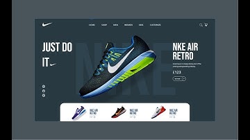 UI Design Tutorial Adobe XD - Nike Web App UI design Adobe Illustrator Tutorial and Protoype