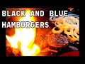 Black and Blue Hamburgers! (Black Pepper and Bleu Cheese)