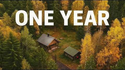 ONE YEAR | Alone in the Finnish Wilderness, Rebuilding an Abandoned Log Cabin