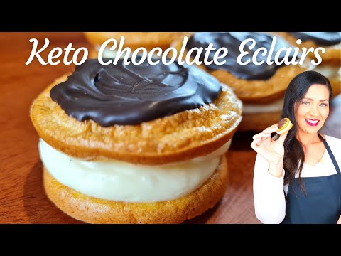 Keto Chocolate Eclairs | Flourless | Gluten Free