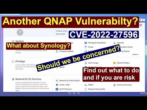 QNAP Security And Vulnerabilities - CVE-2022-27596