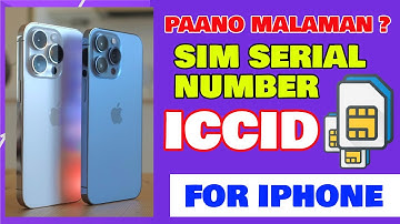 How to Find your SIM Card Serial Number for iPhone | IPHONE SIM ICCID