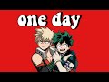 My Hero Academia Lyric Prank || BakuDeku || one day - Tate McRae