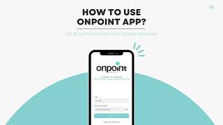 Getting started with onpoint App screenshot 1