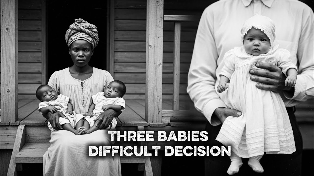 Enslaved Mother’s Impossible Choice – Forced to Leave Two Triplets Behind to Save One (1847)