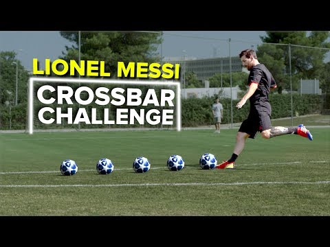 LIONEL MESSI CROSSBAR CHALLENGE | testing Messi's accuracy