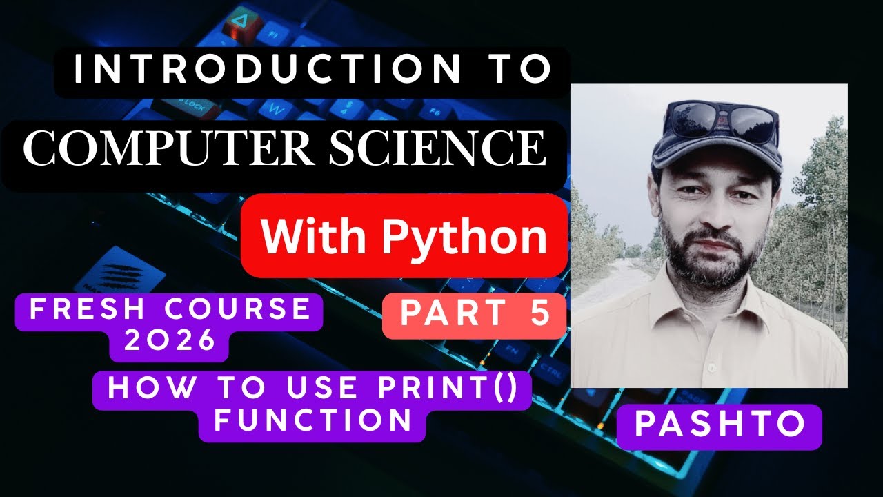 Introduction To Computer Science With Python Part 5 Pashto | How To Start Coding