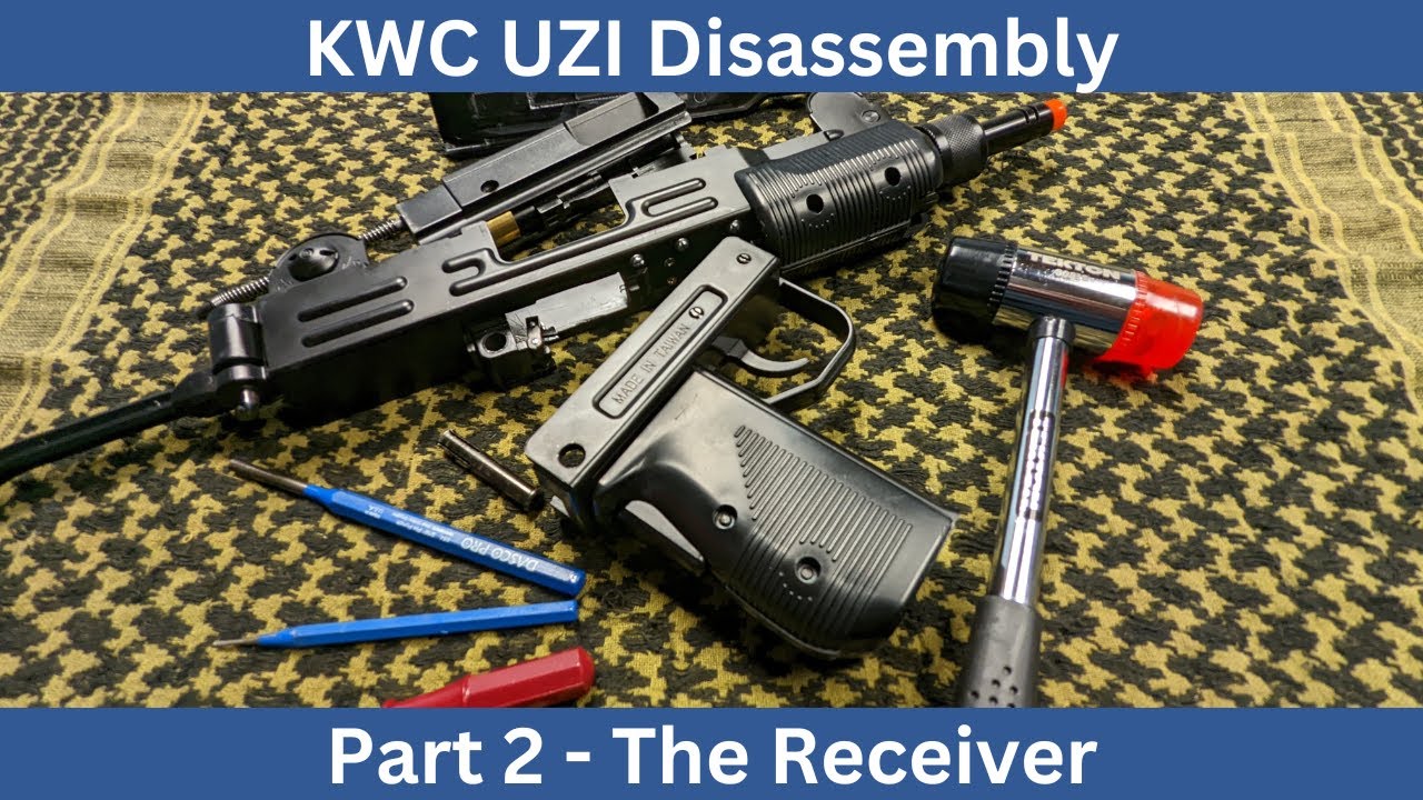 KWC UZI Disassembly Part 2 The Receiver [Airsoft] YouTube