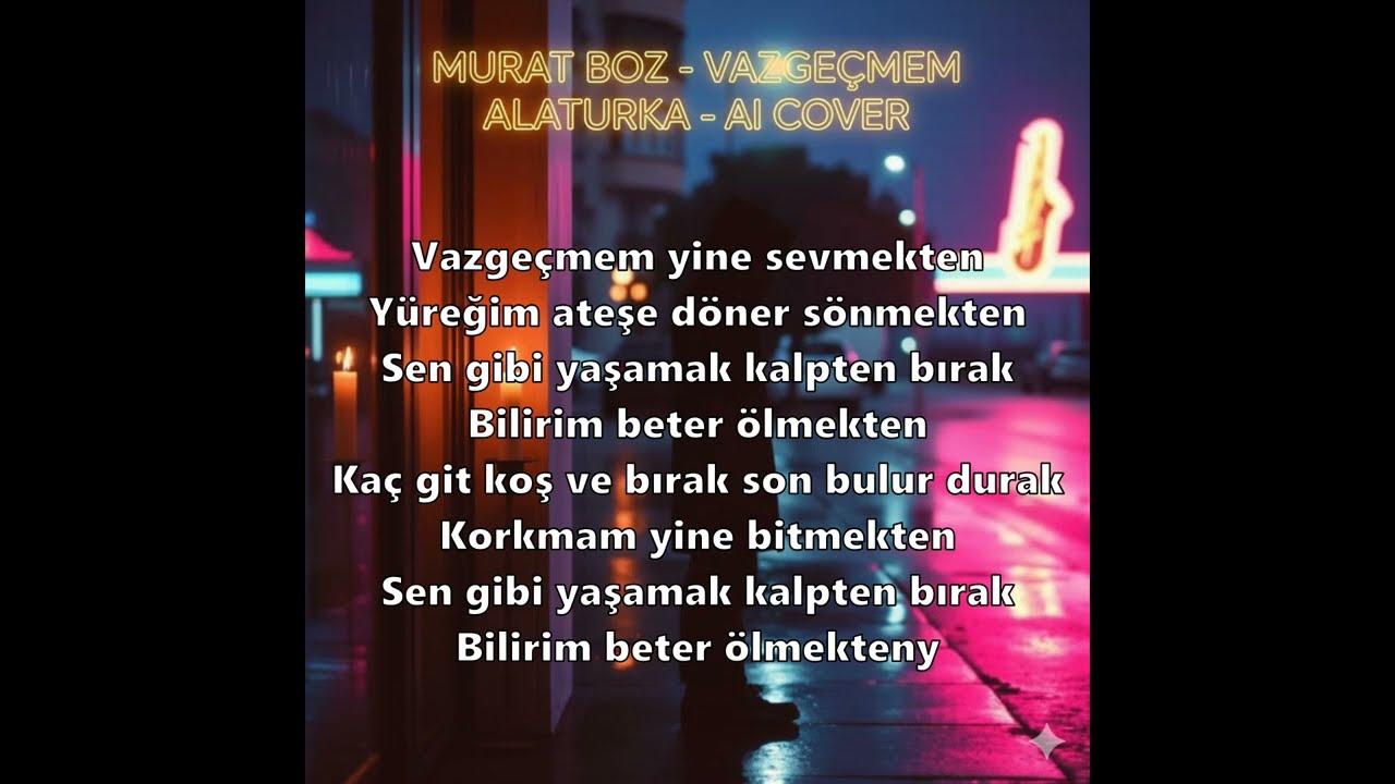 MURAT BOZ VAZGEÇMEM - ALATURKA AI COVER