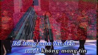 Karaoke | Mùa Thu Trong Mưa | Minh Tuyết