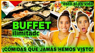 BUFFET MEXICO 2022. Mucha comida rica ¡Esto sería la gloria para un cubano! Cubanas reaccionan