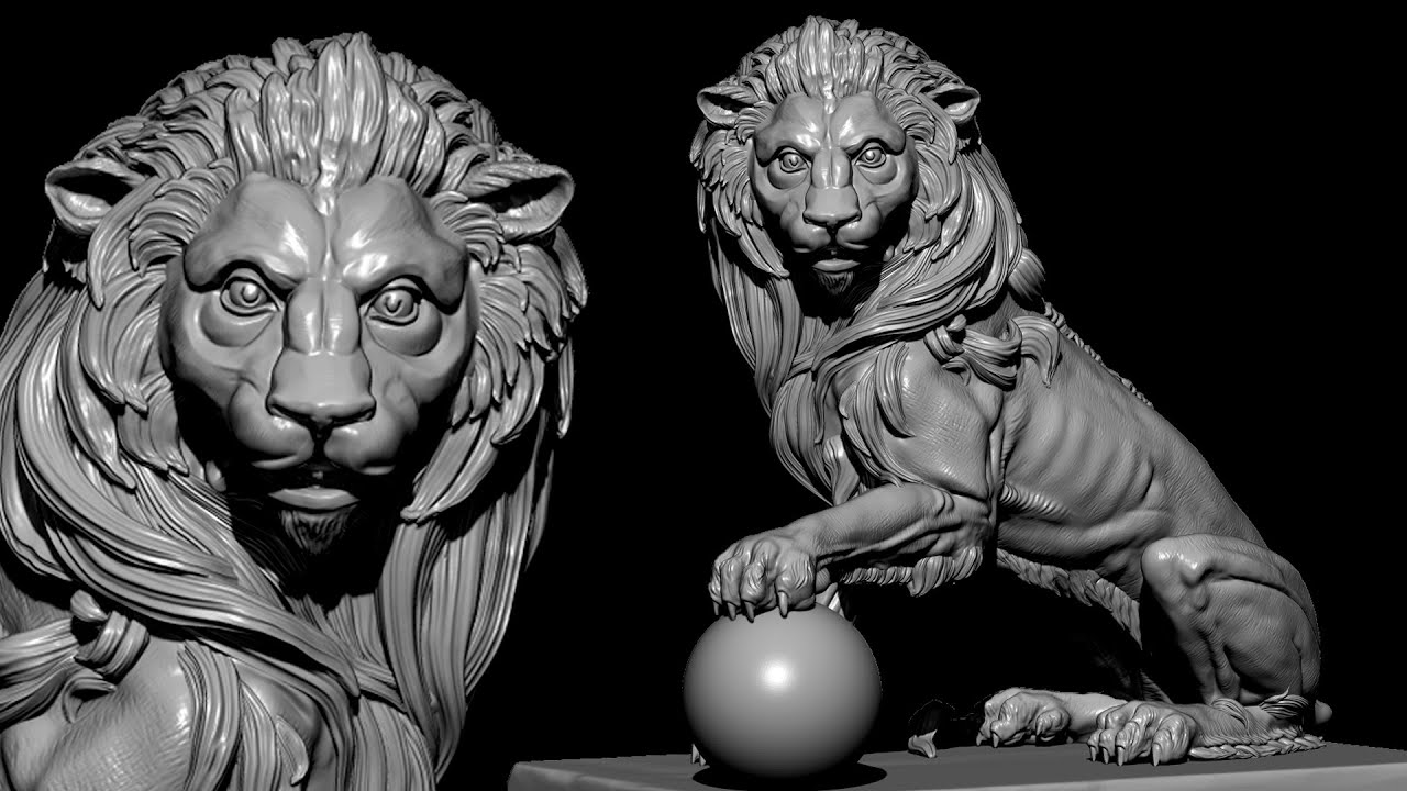 zbrush lion