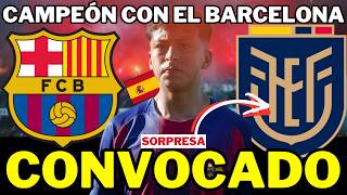 🇪🇨 OFICIAL 🚨 Chico MARAVILLA de 16 años CONVOCADO a LA TRI 😱 prefirió ECUADOR sobre España 🇪🇸