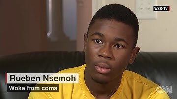 Before his coma he spoke English; after waking up he