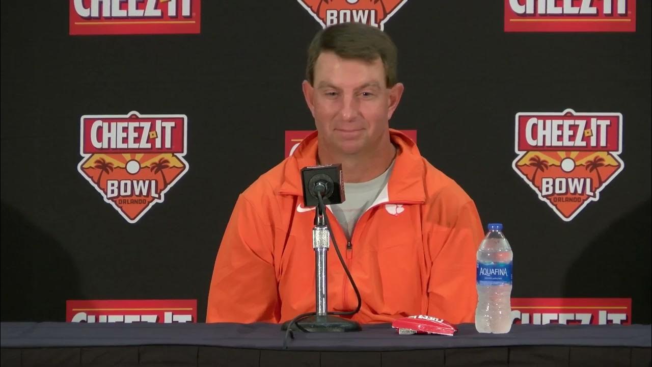 Cheez It Bowl Coaches Press Conference Dabo Swinney, Matt Campbell