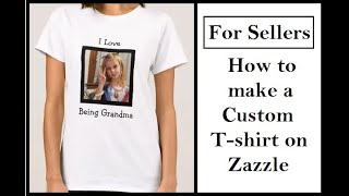 For Zazzle Sellers: Learn how to make a custom t-shirt Template for Customers screenshot 1