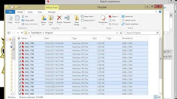 Batch Resize and Rename images using IrfanView
