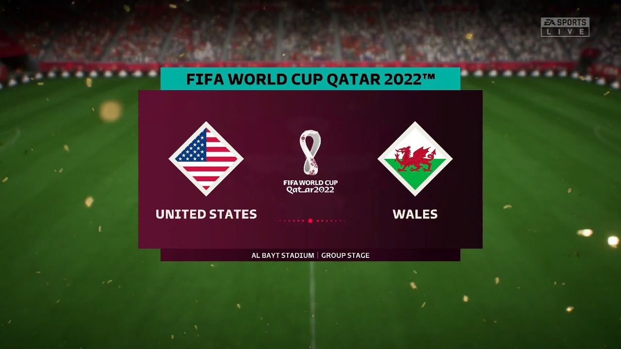 ⚽ United States vs Wales ⚽ | FIFA World Cup (21/11/2022) | Fifa 23